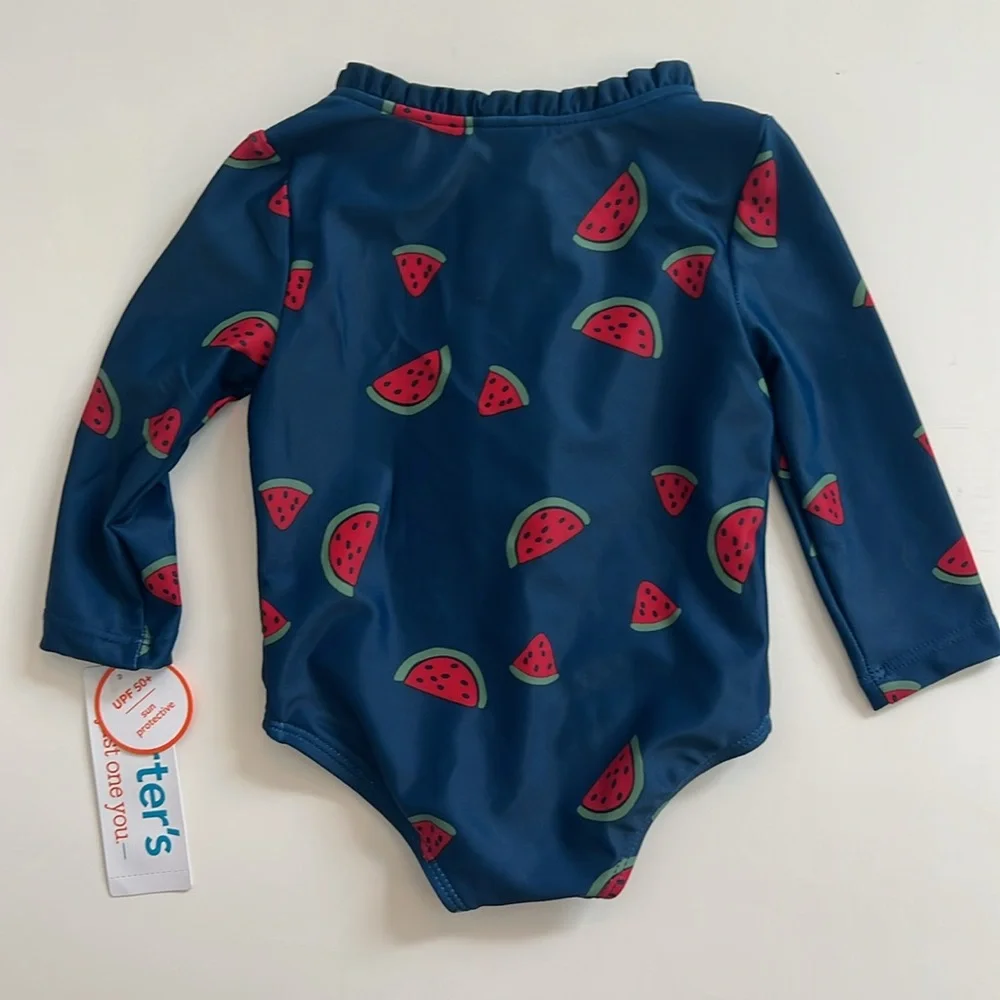 NWT 3M Girls Bathing Suit Rash Guard - Picture 4 of 5